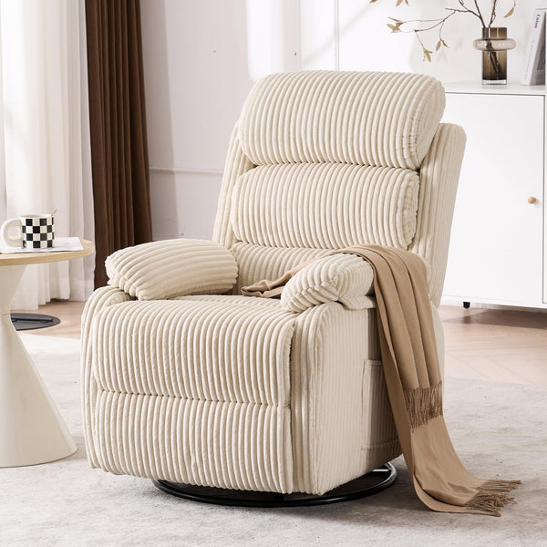 360° Rocking Recliner Chair with Footrest