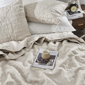 French Linen Quilt Set – 3 Piece Bedding Set