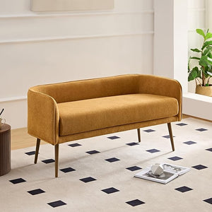 Bedroom Bench with Low Back & Metal Frame