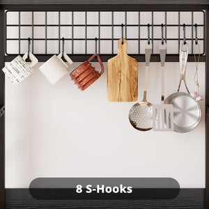 Large Baker's Rack with Power Outlet & Wine Storage