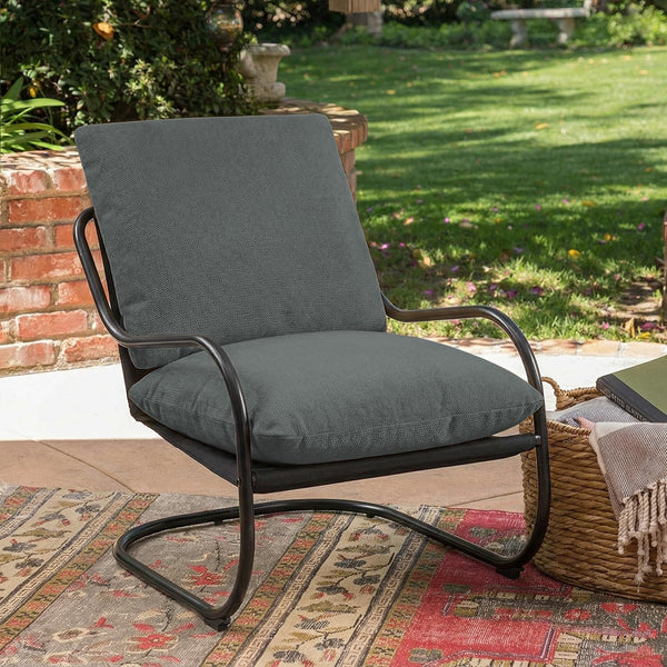 Modern Accent Chair with Metal Frame
