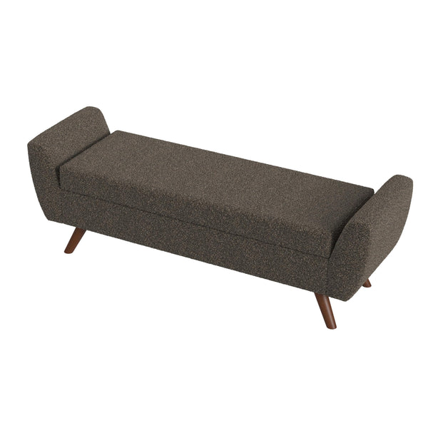 Modern Storage Bench with Wood Legs