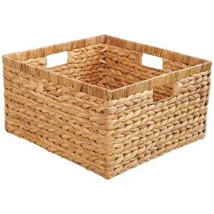 Water Hyacinth Storage Baskets with Handles – Set of 3
