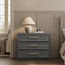 Oversized Nightstand Set of 2 with 3-Drawer Storage