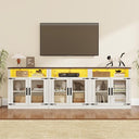 4-Piece Entertainment Center with Bookshelves, 157"W