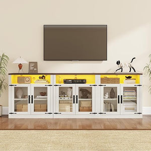 4-Piece Entertainment Center with Bookshelves, 157"W