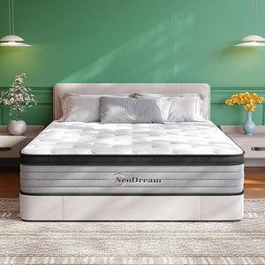 Hybrid Mattress with Memory Foam & Pocket Springs – Full, Queen, King