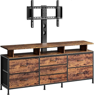 63" TV Stand with Adjustable Mount & 7 Drawers