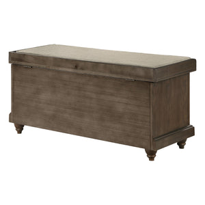 Coastal Lift-Top Storage Bench with Louvered Front