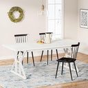 Farmhouse Dining Table 78.7-Inch for 6-8 People