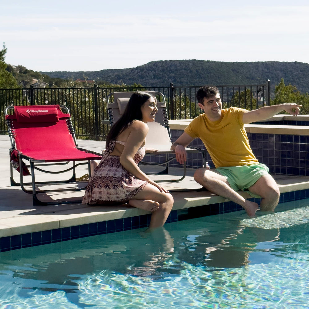 Folding Outdoor Chaise Lounge Chair