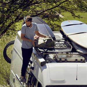 Aluminum Roof Cargo Basket with Crossbar Mount