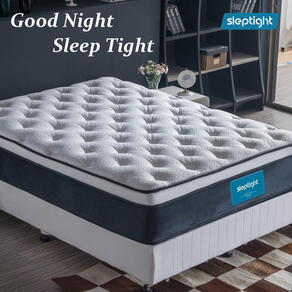 12-Inch Pillow Top Hybrid Mattress – Memory Foam & Pocket Spring