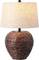Water Hyacinth Farmhouse Basket Table Lamp