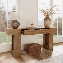 63" Console Table with 2 Drawers