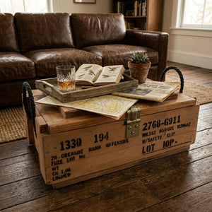 Military Footlocker Cedar Storage Chest