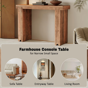 45-Inch Solid Mango Wood Console Table