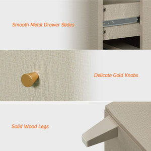 Extra Wide 6-Drawer Dresser with 4 Doors & Storage Compartments