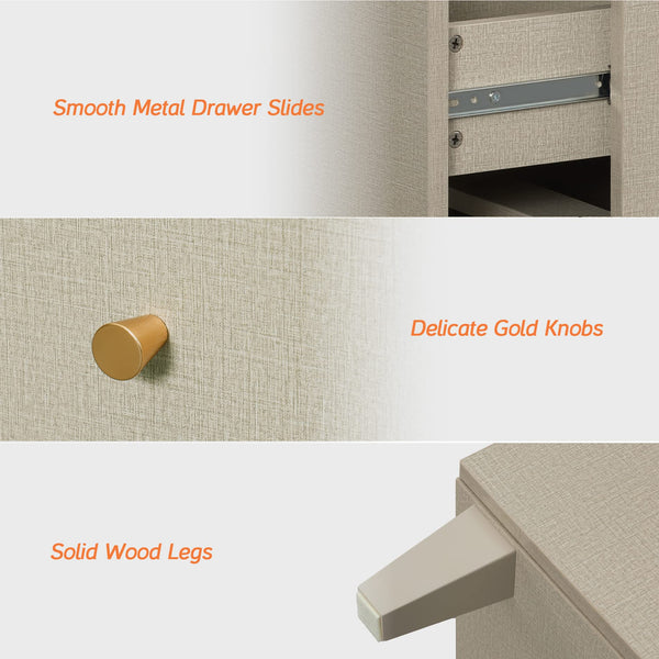 Extra Wide 6-Drawer Dresser with 4 Doors & Storage Compartments