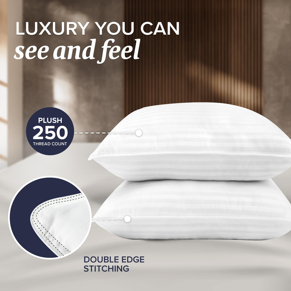 Euro Pillow Inserts Set of 2 – Down Alternative Throw Pillow Inserts