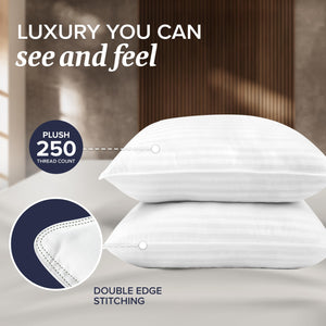 Euro Pillow Inserts Set of 2 – Down Alternative Throw Pillow Inserts