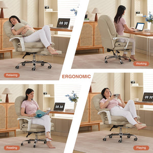 Big & Tall Ergonomic High-Back Executive Office Chair with Vibration Reminder