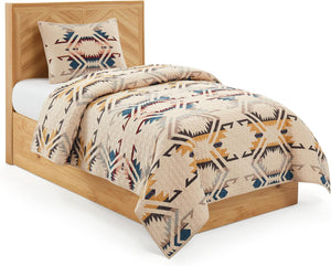 White Sands Cotton Quilt Bedding Set with Shams