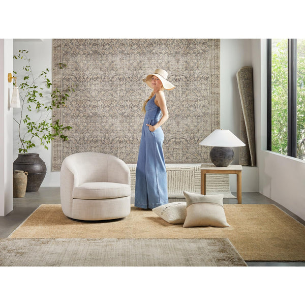 Modern Accent Throw Pillow with Poly Insert – Brown & Beige
