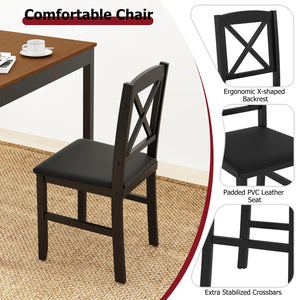 3-Piece Mid-Century Modern Dining Set for 2