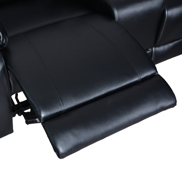 Reclining Sectional Sofa with Cup Holders & Storage