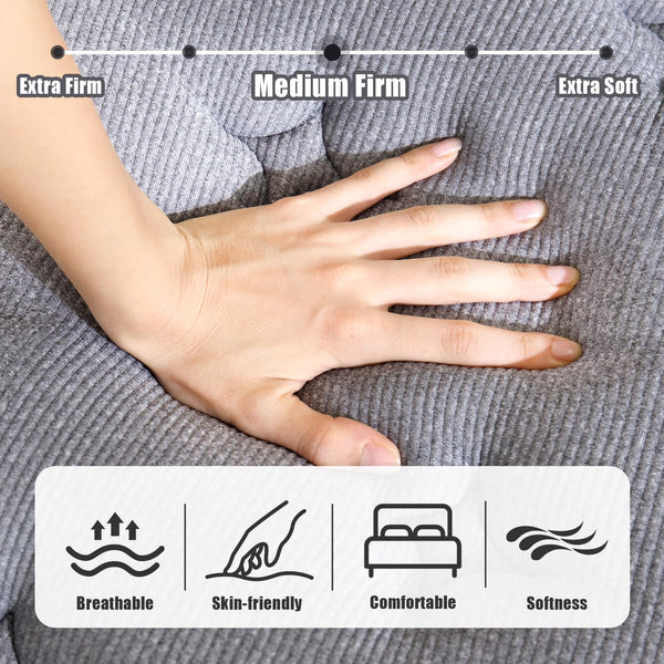 Full Size Hybrid Mattress 12 Inch with Pocket Springs & Gel Memory Foam