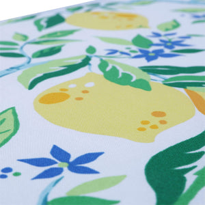 Reversible Outdoor Indoor Chair Cushion – Yellow Lemon Tree, 36.5" x 18" x 3"