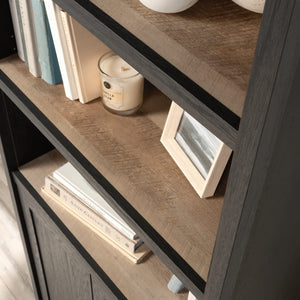 5-Shelf Library Bookcase with Doors