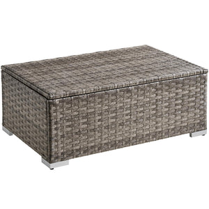Outdoor Rattan Coffee Table with Storage