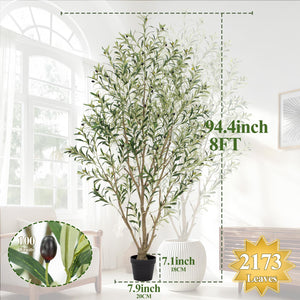 Artificial Olive Tree with Realistic Leaves & Olives