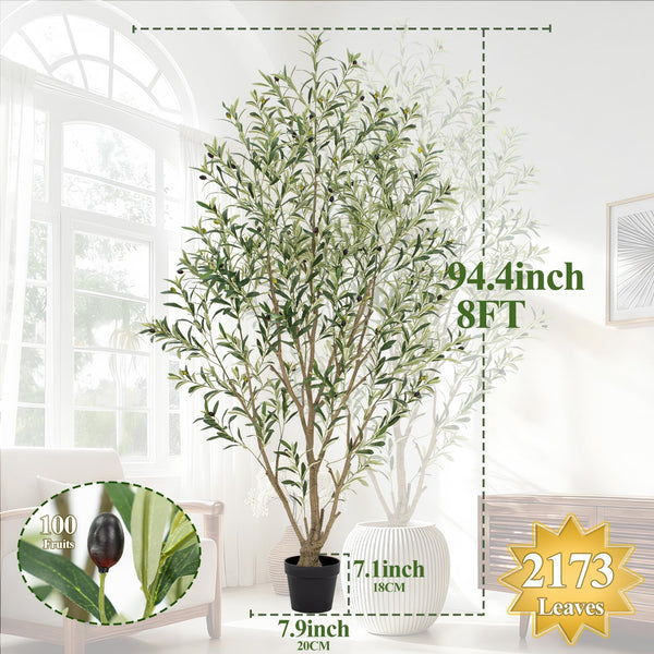 Artificial Olive Tree with Realistic Leaves & Olives