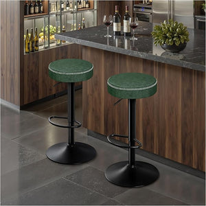 Swivel Adjustable Bar Stools Set of 2