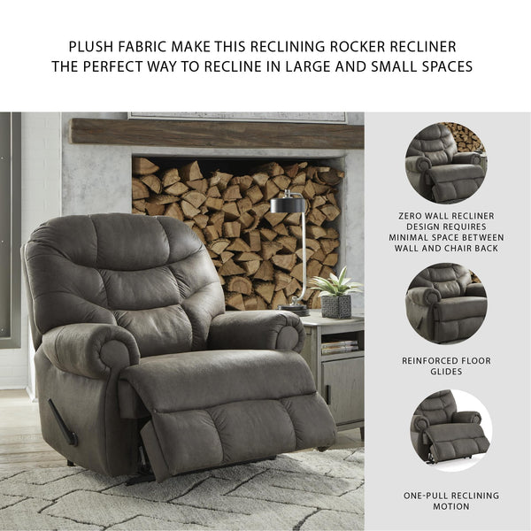 Large Zero Wall Recliner Chair – Grey Faux Leather