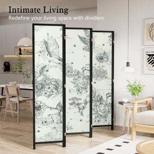 6-Panel Folding Room Divider