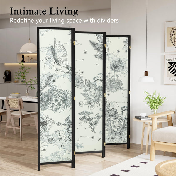 6-Panel Folding Room Divider