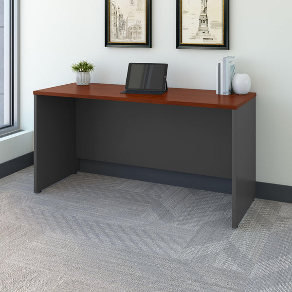 60W Credenza Office Desk with Thermally Fused Laminate Surface