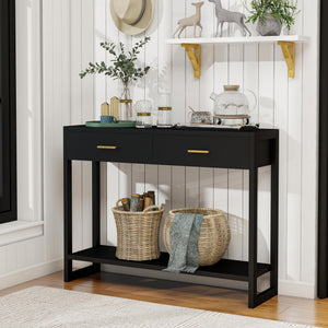 Console Table with Motion Sensor Light & Storage Drawers