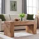 48" Farmhouse Coffee Table with Hidden Storage Drawer