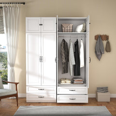 Extra Tall Wardrobe with Drawers & Top Cabinet