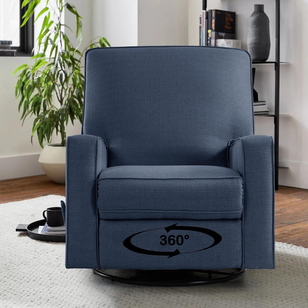 Swivel Glider Rocker Recliner Chair with High Back & Deep Seat