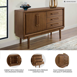 Contemporary 2-Door Dining Server with Storage