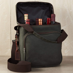 6-Bottle Insulated Wine Tote Bag with Ice Pack