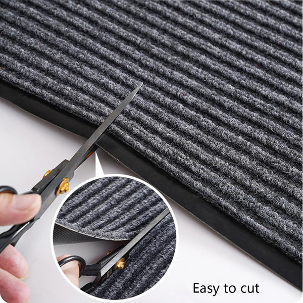 Commercial Entrance Runner Rug with Non-Slip Rubber Backing