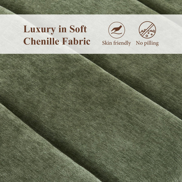 Upholstered Chenille Entryway Bench