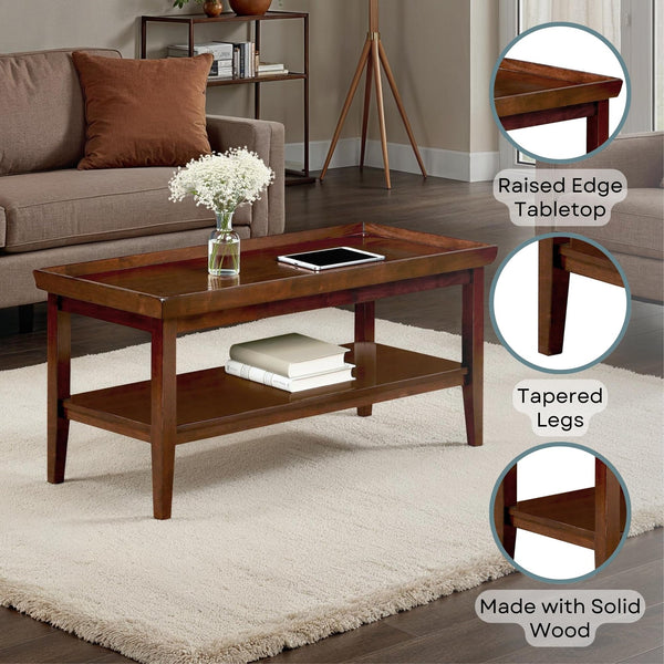 Coffee Table with Storage Shelf